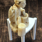 Anttiikki Netsuke ”Puuseppä”, norsunluu – Japani - pikkukuva 4