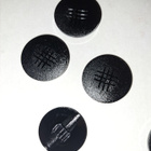 Musta koristenappi 20mm - pikkukuva 2