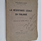 Jean-Jaques Caspar : La Resistance Legale en Finlande - pikkukuva 1