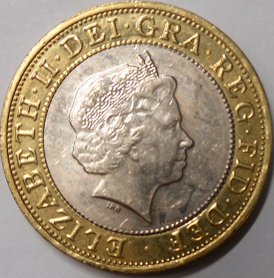 Britania. Two pounds 2008.