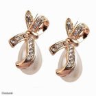 0386 .. 14k Kulta Duble Helmi Diamante .. Korvakorut - pikkukuva 4