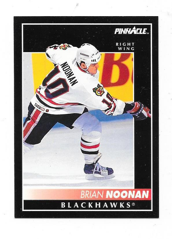 1992-93 Pinnacle #194 Brian Noonan Chicago Blackhawks