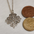1970 Kalevala Koru Karjalainen nauhapunos-riipus Hopea - pikkukuva 2