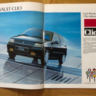 Esite Renault mallisto 1991 1992 Clio 19 21 - pikkukuva 2
