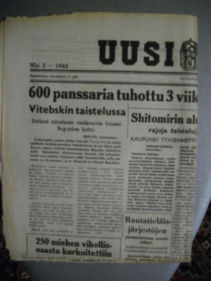 Uusi Suomi Nro 2/3.1944 (23.1)
