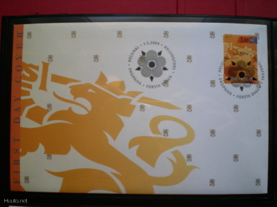 FDC Suomen leijona 3,00 € 1.3.2004 - LaPe 1691