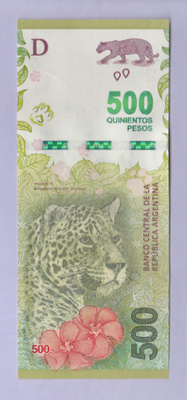 Argentiina 500 Pesos v.2020-22 UNC P-365