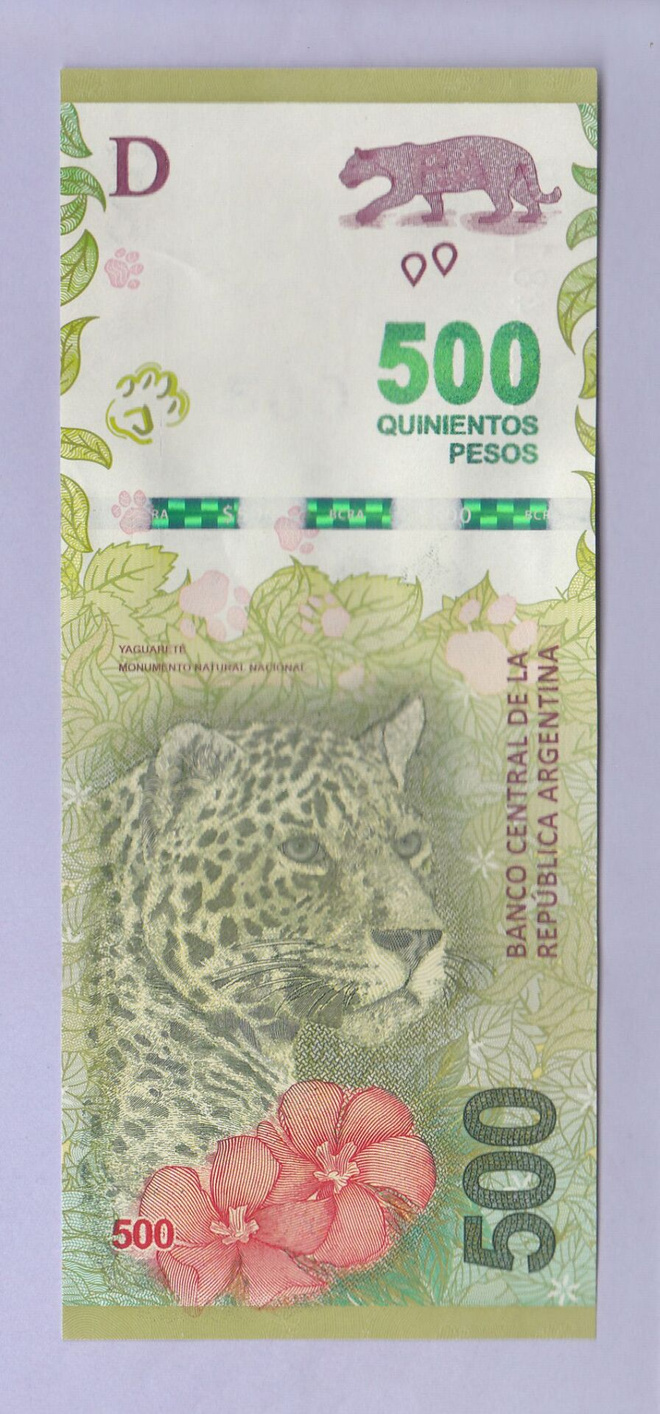 Argentiina 500 Pesos v.2020-22 UNC P-365