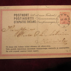 Ehiökortti 10 pen punainen. 1885.-stationery post card - pikkukuva 1
