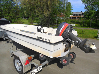 Pulpettivene Shark 14 R + Mariner 30 EO