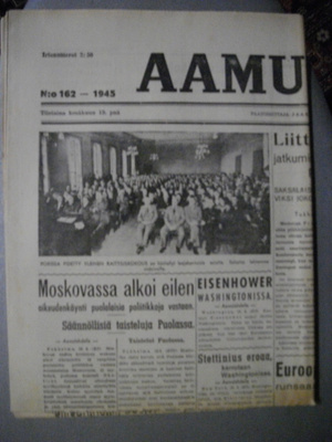 Aamulehti Nro 162/19.6.1945 (29.12)