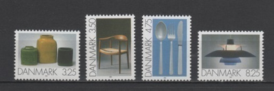(S0049) DENMARK 1991 (Decorative Art) Mi ## 1006-1009. MNH**
