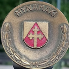 Ronssivärinen Mynämäki merkki. Halkaisija - 39 mm. Paino - - pikkukuva 3