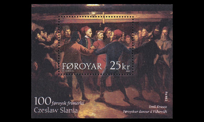 Fär-saaret 470BL15 ** Tanssi, Slanian 100. kaiverrus (2003)