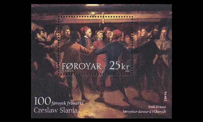 Fär-saaret 470BL15 ** Tanssi, Slanian 100. kaiverrus (2003)