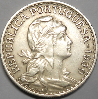 Portugal. 1 escudo 1959.