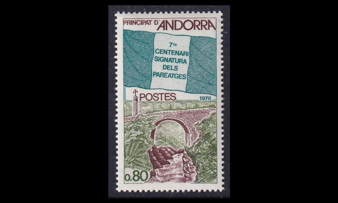 Andorra Fr 289 ** Paréage-sopimus 700v (1978)