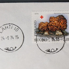 Punaristisarja 1974 FDC-kuorella Lahti 10, ei kulkenut - pikkukuva 2