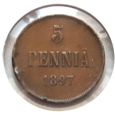 5 penniä 1897