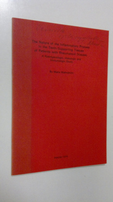 Maria Malmström : The nature of the inflammatory process ...