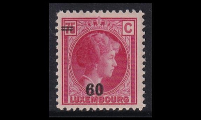 Luxemburg 203 ** Charlotte 60/75 C punainen (1928)