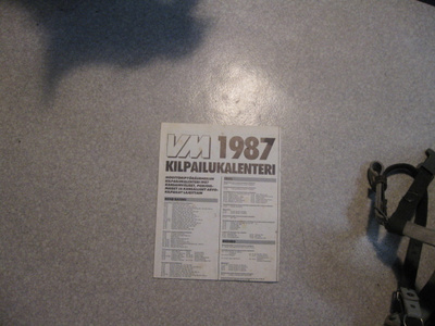 VM kilpailukalenteri 1987