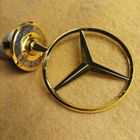 Mercedes-Benz tähti, kullanvärinen - pikkukuva 1