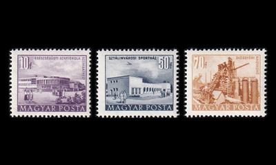 Unkari 1348-50_I ** Käyttösarja rakennuksia (22x18mm) (195