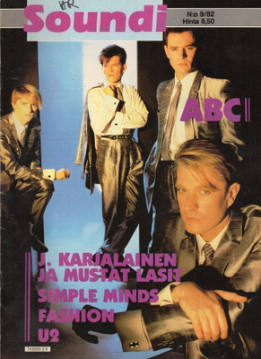 Soundi n:o 9 1982 ABC. J. Karjalainen ja Mustat lasit. Kevin