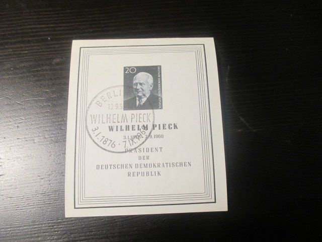 DDR: Presidentti Wilhelm Pieck Blokki 1960