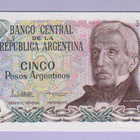 Argentiina 5 Pesos v.1983-84 UNC P-312 - pikkukuva 1