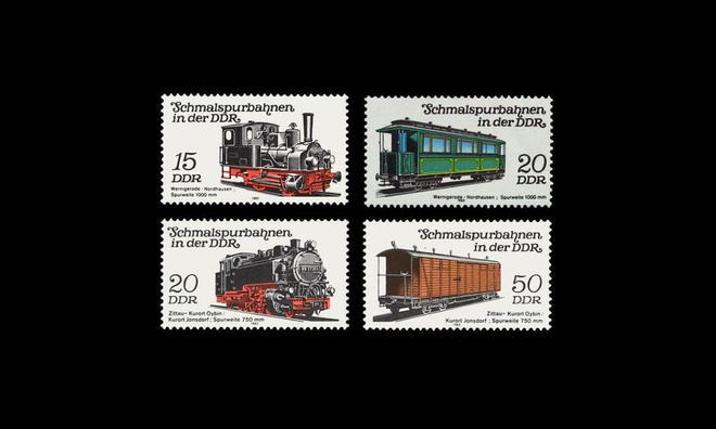 DDR 2792-5 ** Kapearaiteinen rautatie (1983)