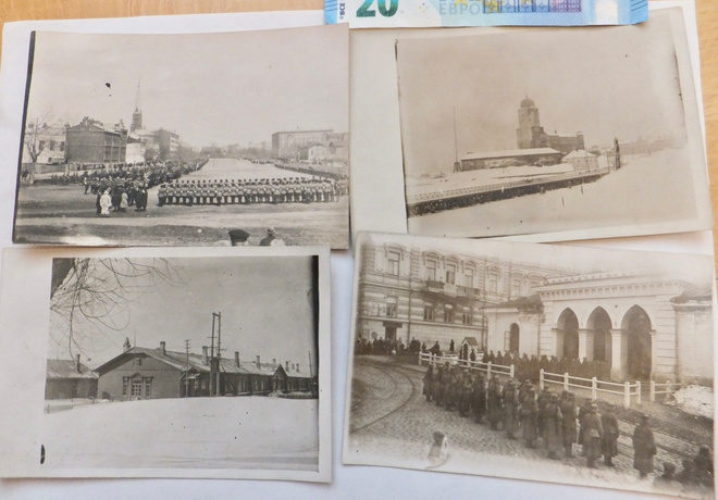 4 VANHAA Valokuvaa Viipru Sotilaat ym 1920-l