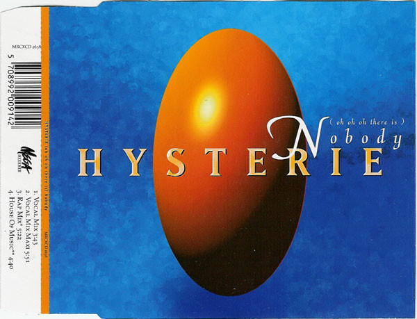 Hysterie - (Oh Oh Oh There Is) Nobody (CD) Maxi-single
