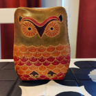 Handmade Pöllö säästölipas nahasta - pikkukuva 1