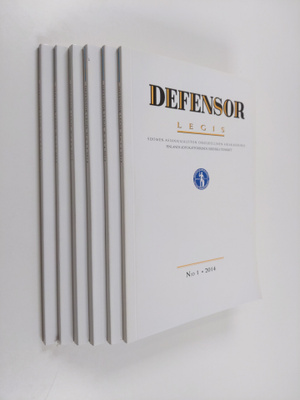 Defensor legis - vuosikerta 2014 (N:o 1-6)