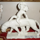 ART DECO, BACCUS PANTTERILLA PIT. 27,5 CM VEISTOS / FIGURI - pikkukuva 3
