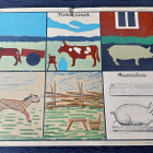 Opetustaulu Tilgmann n. 41,2 x 32,5 cm Kotieläimiä hevonen - pikkukuva 1
