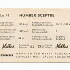 Purkkakuva Hellas n:o 41 HUMBER SCEPTRE Purukumikuva - pikkukuva 2