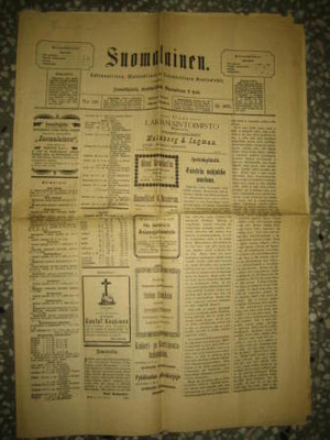 Sanomalehti: Suomalainen 6.11.1895