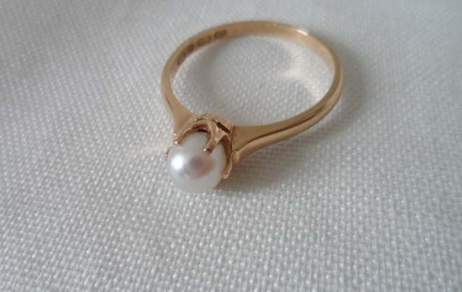 Kultasormus koko 20,5 vintage