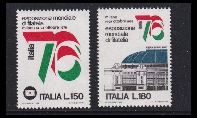 Italia 1524-5 ** Postimerkkinäyttely (1976)