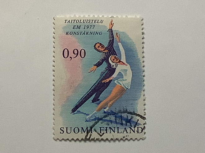801 / 1977 Taitoluistelun EM-kisat o leimattu