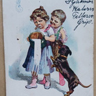 Lapset ja mäyräkoira, Uusi Vuosi, p. 1912 - pikkukuva 1