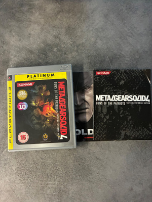 PS3 metal gear solid 4