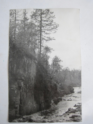 VANHA Postikortti Lappi Kittilä Ounasjoki 1930-l