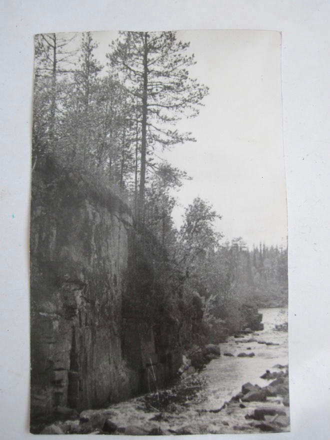VANHA Postikortti Lappi Kittilä Ounasjoki 1930-l