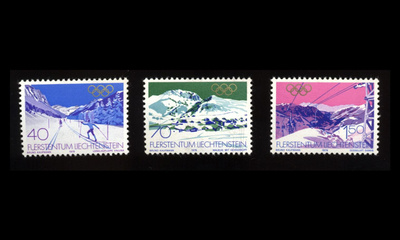 Liechtenstein 735-7 ** Talviolympialaiset Lake Placid (1979)