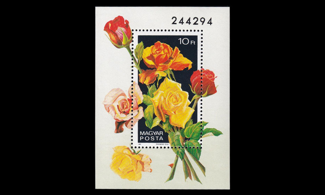 Unkari 3555BL156 ** Ruusut (1982)