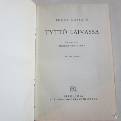 Wallace, Edgar: Tyttö laivasa